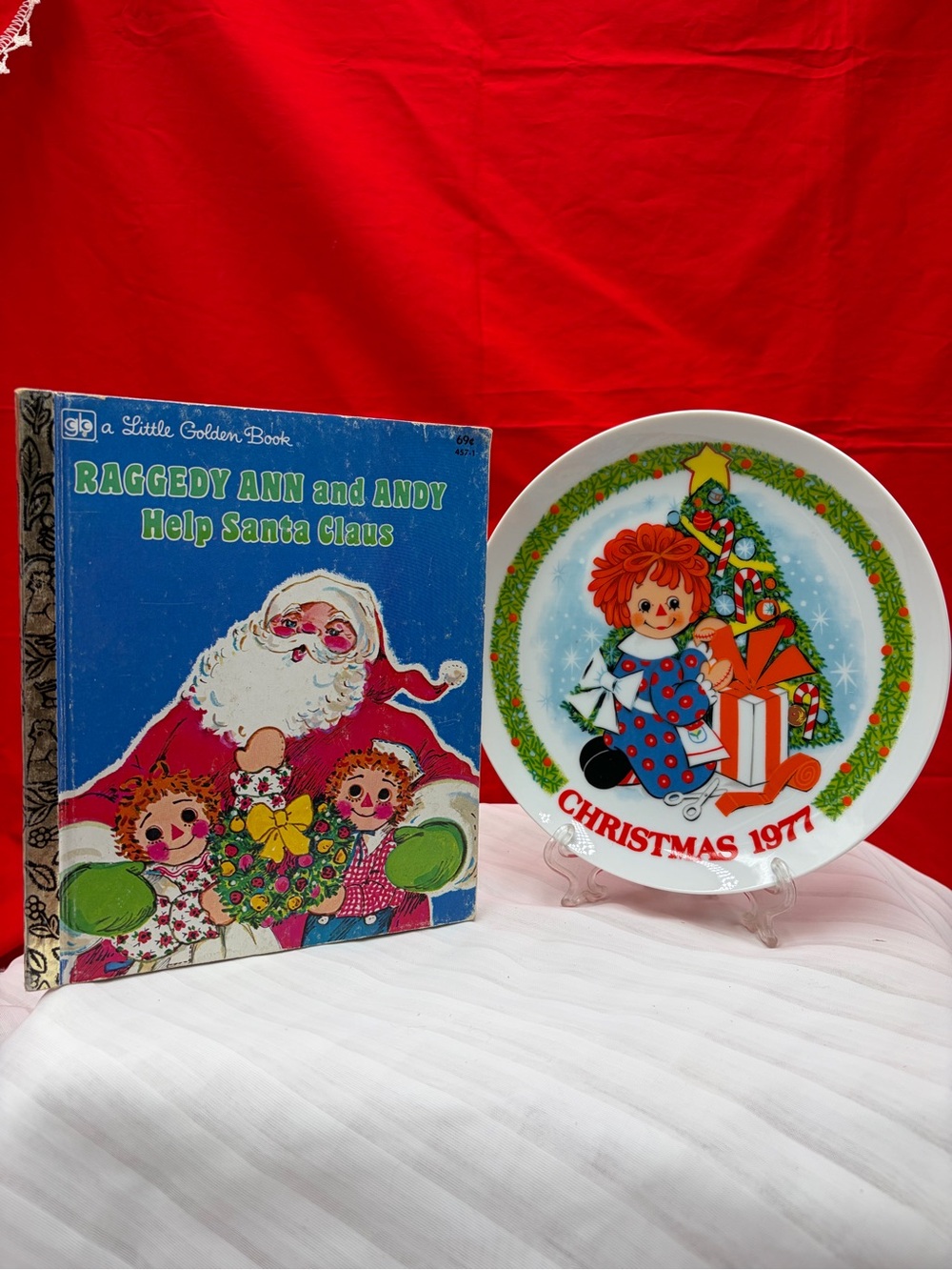 Vintage Raggedy Ann & Andy Holiday Collectible Lot